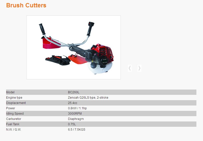 Motocoasa PATELO BC260L - descriere si specificatii 1