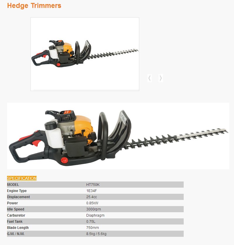 Foarfeca pentru gard viu PATELO HT750K - descriere si specificatii 1