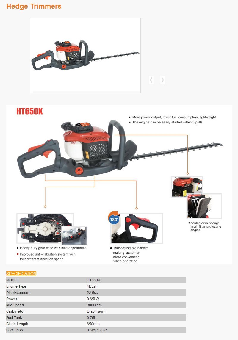 Foarfeca pentru gard viu PATELO HT650K - descriere si specificatii 1
