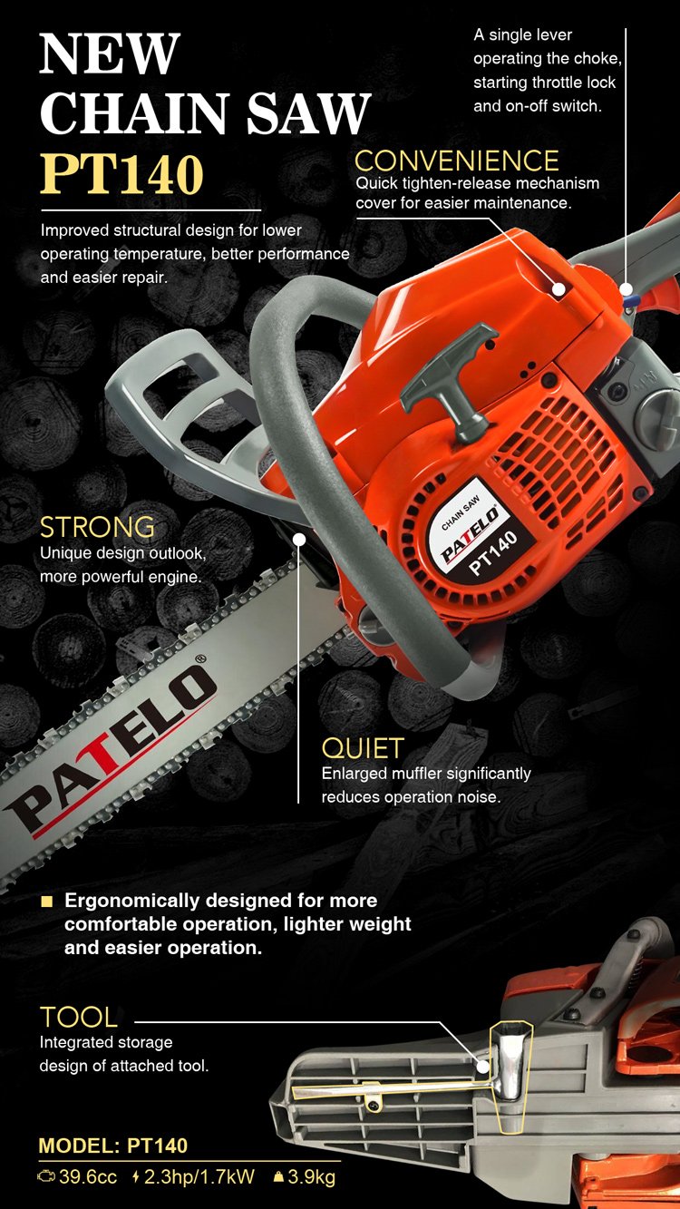 Motofierastrau PATELO PT140 - descriere si specificatii 1