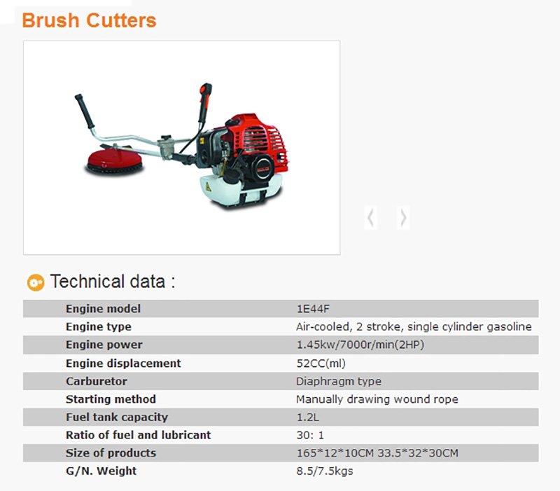 Motocoasa PATELO BC520 - descriere si specificatii 1