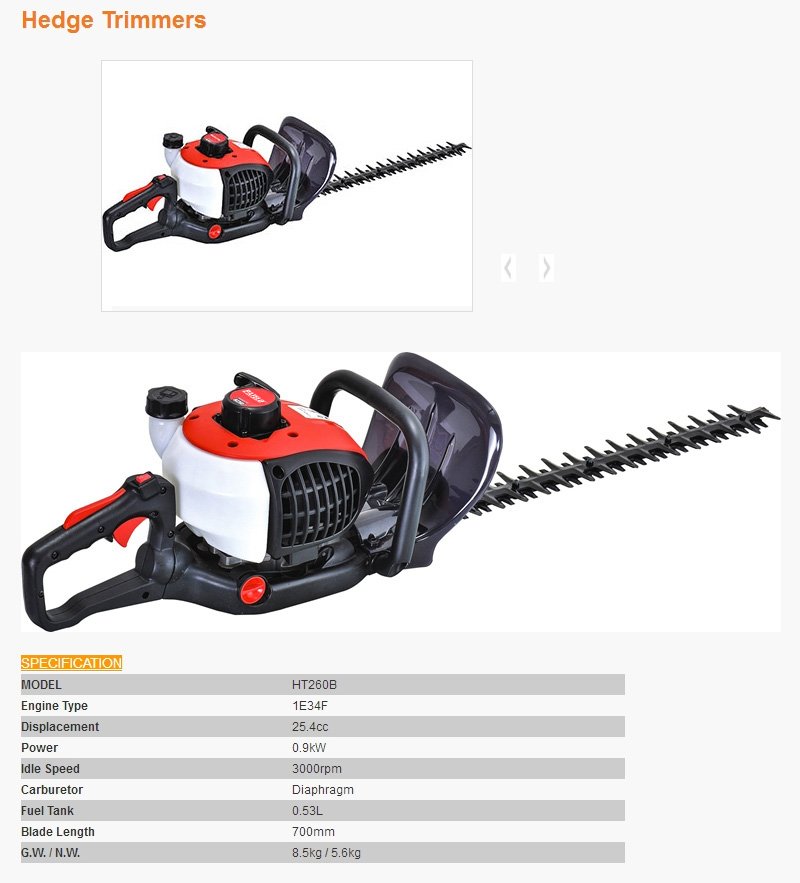 Foarfeca pentru gard viu PATELO HT260B - descriere si specificatii 1