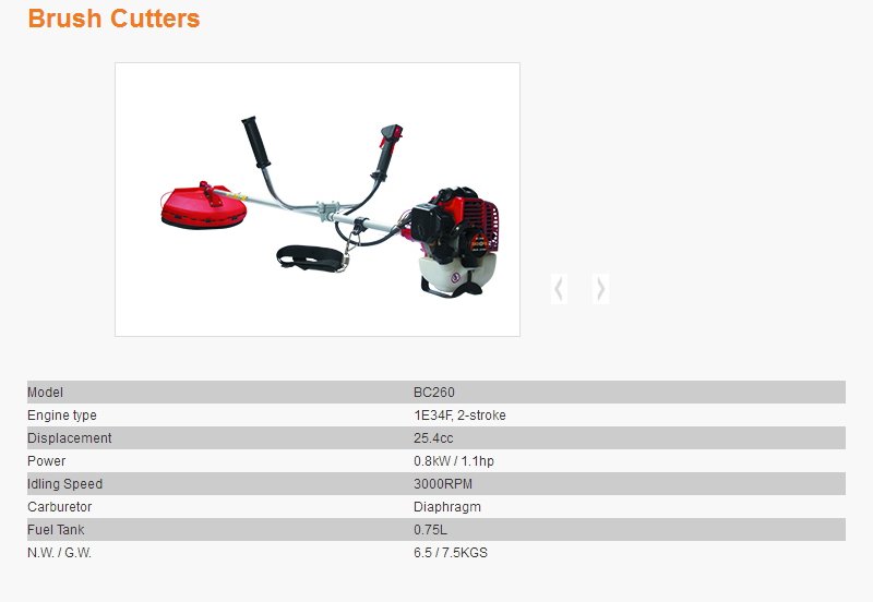 Motocoasa PATELO BC260 - descriere si specificatii 1