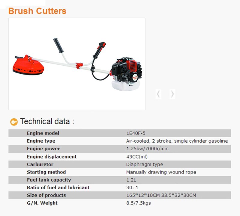 Motocoasa PATELO BC430 - descriere si specificatii 1