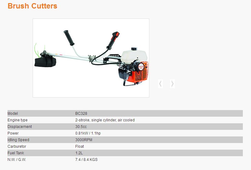 Motocoasa PATELO BC328 - descriere si specificatii 1