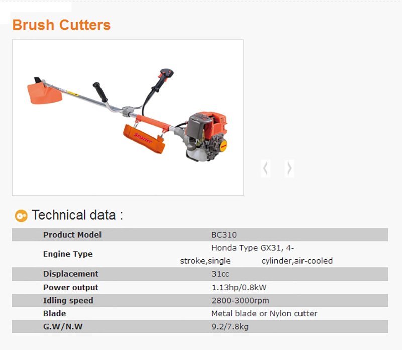 Motocoasa PATELO BC310 - descriere si specificatii 1