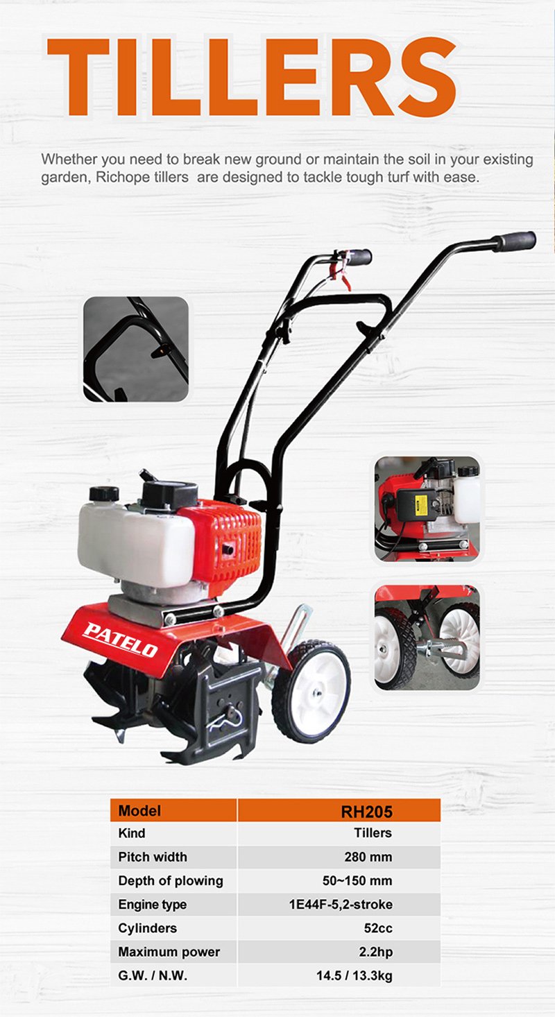 Motocultor PATELO RH205 - descriere si specificatii 1