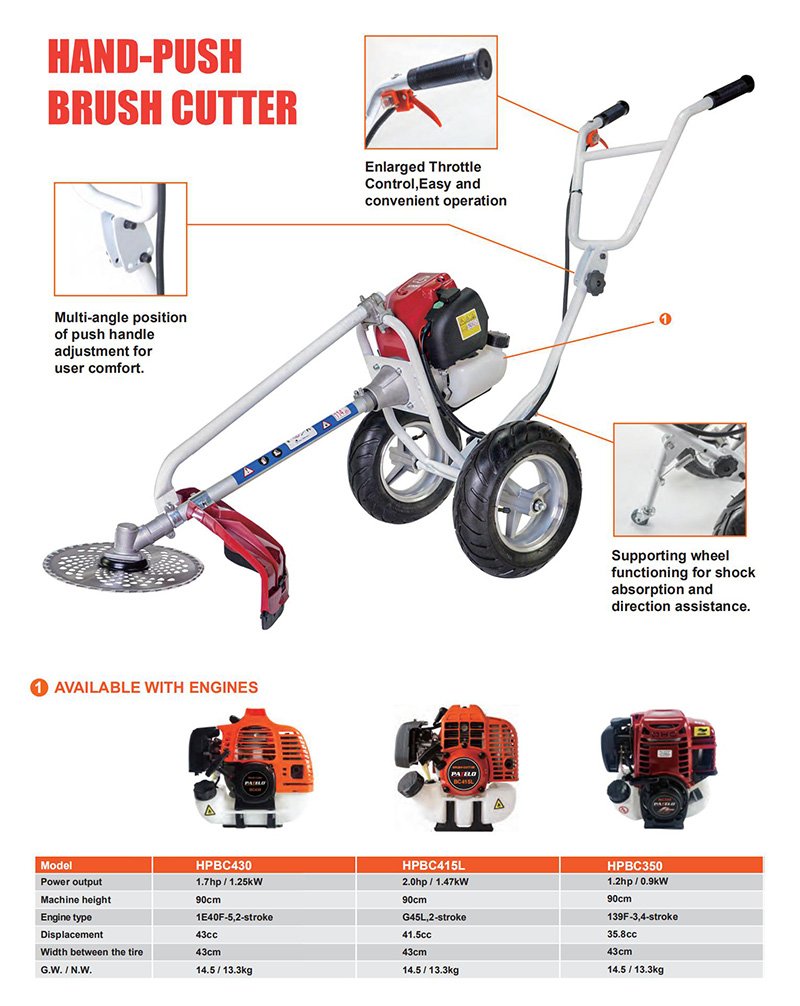 Motocoasa cu roti PATELO HPBC430 - descriere si specificatii 1